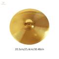 Brass Jazz Drum Crash Cymbal for Beginner Drummers Drum Players Performance 8inch. 
