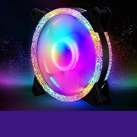 Budget Led Case Fans RGB LED Case Fan 120mm Computer Dual Light | Daraz.lk
