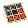 【LuxeGlow】3pcs Tic Tac Toe Cognitive Learning Toys OX Chess Puzzle Board Game for Party. 