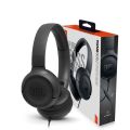 JBL Tune 500 3.5mm Jack Wired Headphone With Mic High-Quality JBL Pure Bass Sound Comfortable Wearing Durable Ear Cushion Black On-Ear Headphone. 