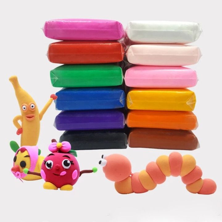 12/24/36 Color Air Dry Super Light Magic Clay for Kids/Teens with Tools Children Play Dough Non Toxic Bouncing Clay