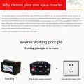 KOGEEK 2000W Pure Sine Waveform Universal Inverter DC 12V 24V 48V 60V to 220V LCD Screen Inverter. 