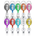 Retractable Nurse Badge Reel Clip Badge Holder Students Doctor ID Card Holder Keychain Badge Clip. 