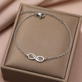 Stainless Steel Bracelets Design Infinity Symbol Pendant Chains Charms Bracelet For Women Jewelry Party S. 
