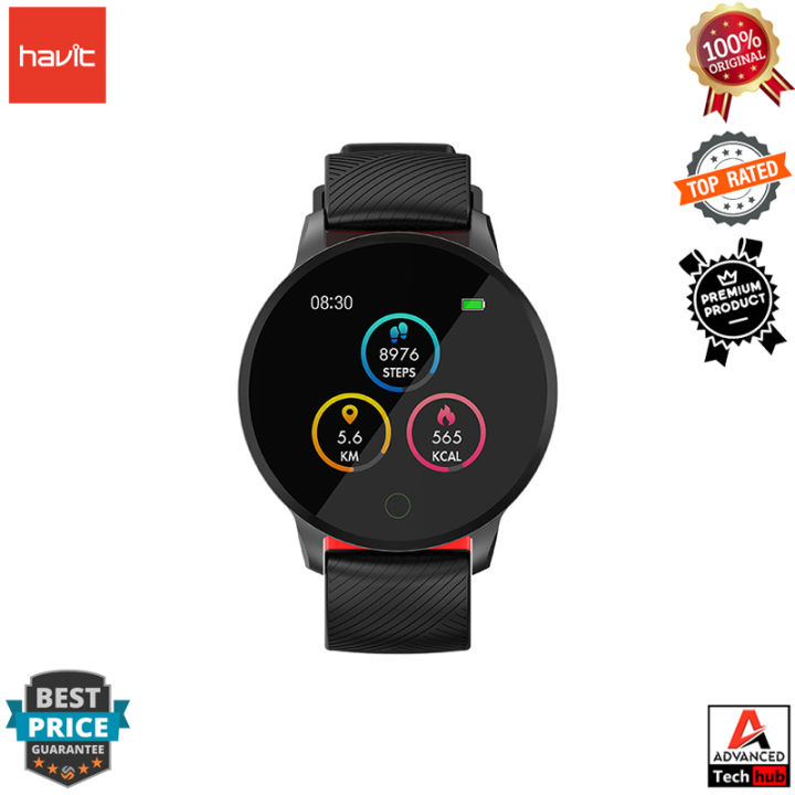 Genuine%20Havit%20H1113A%20Smartwatch%20Exercise%20Modes%20Heart%20Rate%20Blood%20Oxygen%20Blood%20Pressure%20Magnetic%20Suction%20Charging%201.3"%20Touch%20Screen%20IP67%20Water%20Resistant%20%20Android%20&%20IOS%20-%20Image%203