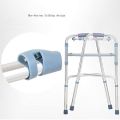 Walking Frame Height Adjustable Moving Walker Folding Old Man Anti-Slip Four-Corner Walker Disabled Thickening(Light Weight). 