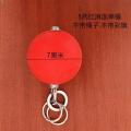 Meteor Hammer Solid Rubber Martial Arts Weapon Square Dance Middle-Aged and Elderly Fitness Double Ball Nine-Section Whip Practice Baijia Rope Whip. 