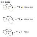 OQ BOGA 3 Styles Unisex Metal Outdoor Decorate Oval Frame Photochromic Anti UV Sunglasses Men Women Anti Radiation Anti Blue Light Full Rim Computer Eyeglasses. 