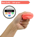THERAPUTTY RED (SOFT) THERAPY PUTTY FOR HAND EXERCISE (100 gram 50 gram). 