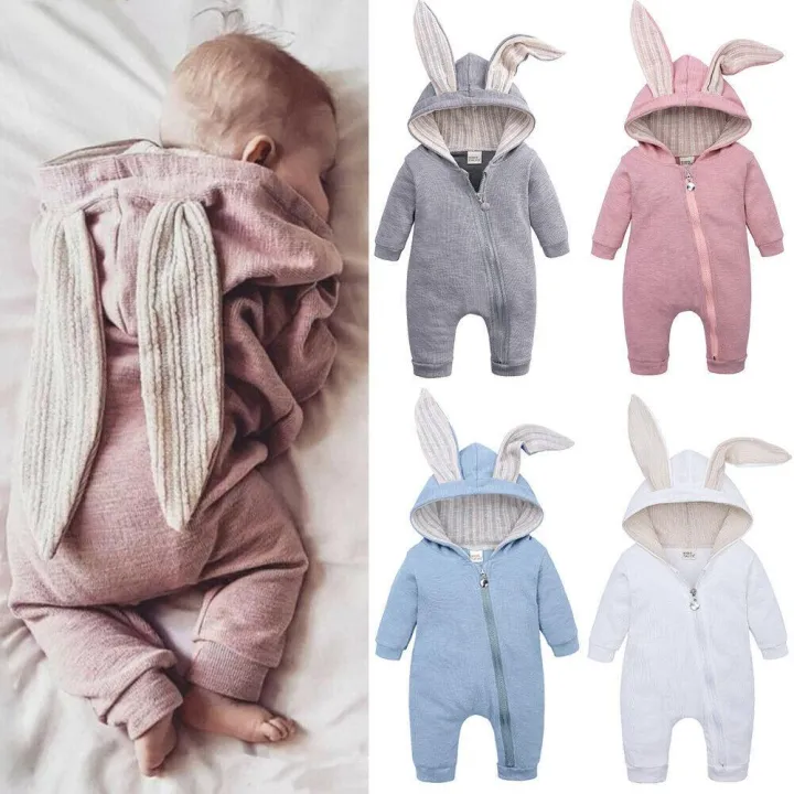 Rabbit Ears Romper For Newborn Infant Babies