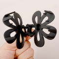 Fashion Hollow Large Flower Shape Plastic Hair Claws Clips Elegant Accessories For Women. 
