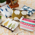 Cute Compact Change Purse Stylish Coin Carrier Case Small Zipper Change Bag Cotton Card Holder Wallet Minimalist Canvas Purse. 