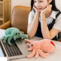Simulation Spider Jumping Spider Doll Spider Doll PP Cotton Crawling Pet Doll Plush Cute Reptile Plush Toy Super Cute Green. 