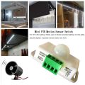 PIR Infrared Motion Sensor Detector, DC 12V-24V Strip Light Motion Sensor Switch, for Cupboard Cabinet Stairs Kitchen. 