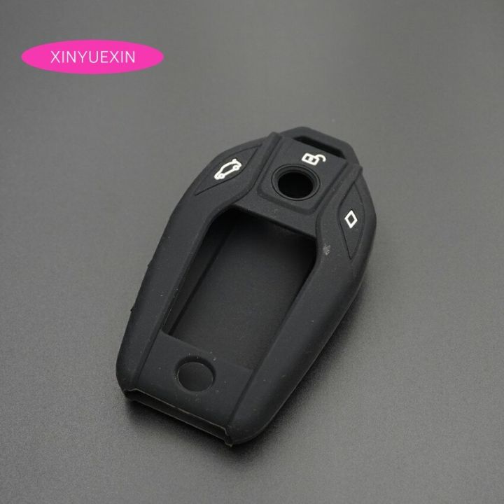 【Alizeker Mall】Silicone Rubber Car key Fob Cover for BMW OEM I12 i8 Radio Car 5Buttons