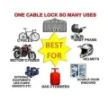 4 Digit Combination Bicycle Bike Cable Lock Number Lock Cycling Password Code Key Steel Wire Locks Black Multipurpose Bike Bicycle Locks Bike Lock. 