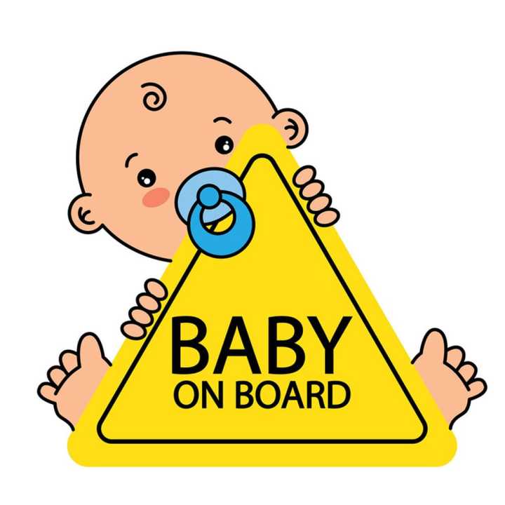 Baby On board vinyl Sticker (1pcs) for Bike,car and any type vehicle