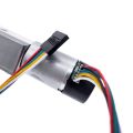 ZGY370EC DC motor with hall encoder 11PPR  JGY370 encode DC12V worm gear motor high torque 5-200rpm-5. 