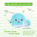 Baby bath toys Little Turtle And Dolphin Swimming Plaything Showering Funny Toys Clockwork Cute Water Gliding Toys Mainan Bayi Mandian. 