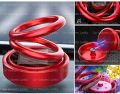 Solar Power Rotatable Red Colour Aroma Air Freshener Perfume Car Dashboard Ornament. 