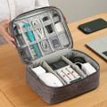 Portable USB Charger Storage Bag Cable Organizer Business Trip Storage Bag Waterproof Data Line Travel Suitcase Organizer. 