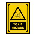 Toxic Hazard Sign Board - FOAM BOARD MATERIAL. 