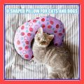 VibeVendor Dog Calming Pillow U Shape Ultra Soft Fluffy Pet Calming Half Donut Cuddler Cuddler Pillow Pet gelaoph. 