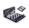 Chess Set 3 in 1 Chess Checkers Backgammon Set. 