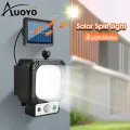 Auoyo Solar LED Light 21LED Split Solar Lamp Outdoor Waterproof Solar Motion Sensor Wall Light Street Lamp IP65 Waterproof Light Adjustable 3 Lighting Modes Garden Decoration Street Lamp. 