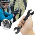 5 PCS Bicycle Cone Spanner Hub Wrench Caon Steel Axle Hub Cone Wrench 13/14/15/16mm Open End Pedal Spanner Repair Tool. 