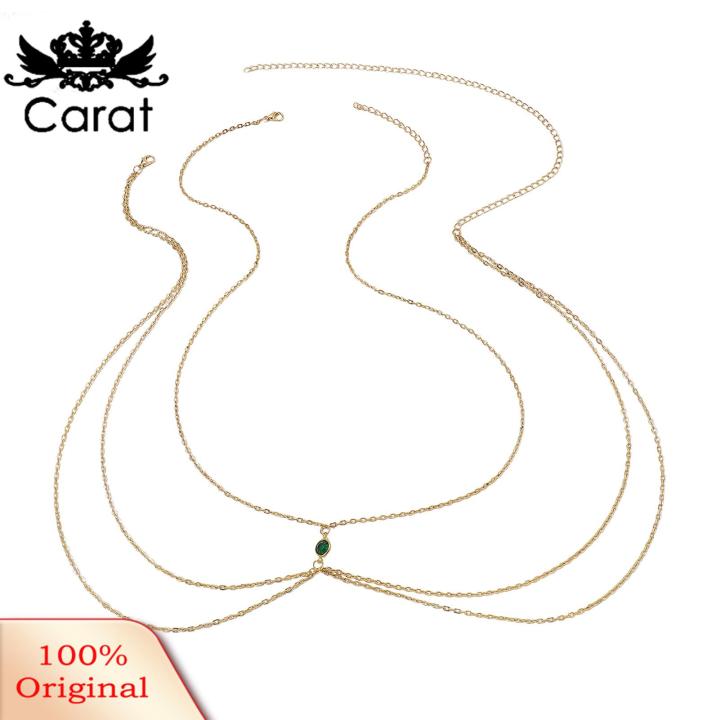 Carat Metal Chain Body Jewelry Sparkling Rhinestone Body Chain