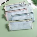 Simple Transparent Mesh Pencil Case Office Student Pencil Cases School Supplies Pen Box. 