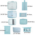 9 Pieces Set Travel Organizer Storage Bags Suitcase Packing Set Storage Cases Portable Luggage Organizer Clothes Shoe Tidy Pouch. 