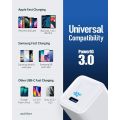 Anker - PowerPort Nano 20 Watt USB Type-C Wall Charger - White A2633 20w fast charge for new iPhone14/13/12/11/X series. 