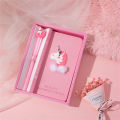 Kids Gift School Office Supply Diary Pen Kawaii Stationery Book Notepad Notebook Unicorn Set Cute. 