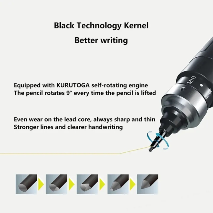Japan%20Uni%20Kuru%20Toga%20DIVE%20Spin%20Mechanical%20Pencil%20M5-5000%20Automatic%20Core/lead%20Self-revolving%200.5mm%20Advanced%20Drawing%20Art%20Stationery%20-%20Image%203