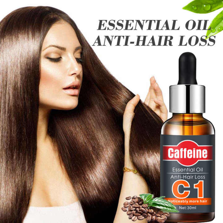 Caffeine Hair Essential Oil Anti Hair loss/ Control Hair Loss-30ml (cheo)