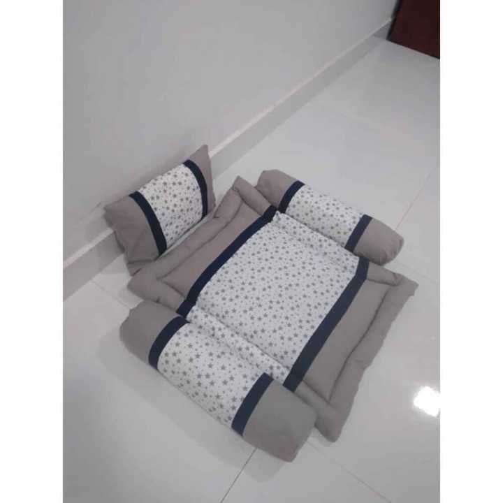 Hand%20Quilt%20Baby%20Bedding%20Sets%20Baby%20Carrier%20Pillows%20Grey%20White%20Design%20-%20Image%204