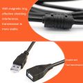 Extension To Wire 3M 5M Super Lap Cable Data Cord Sync 2.0 Male Usb Keyboard For Pc 1.5M Speed Cable Extender Usb Female(Black_3M). 