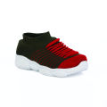 SPLENDOR Knitted Olive Green Casual Shoes for Kids - WAVES. 