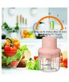 Intelligent Electric Garlic Chopper USB Machine 250 ML Wireless Food Processor Machine for Kitchen Mini Electric Multifunctional Chopper Hand Mixer & Blender Machine. 