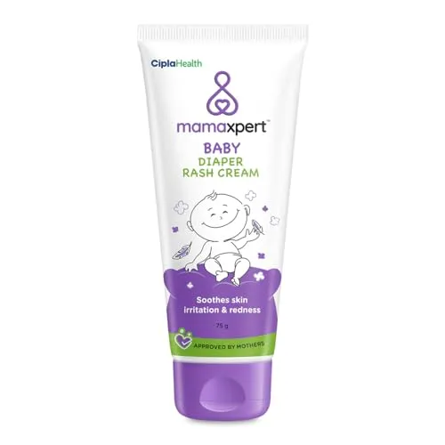 Cipla Health Mamaxpert Baby Diaper Rash Cream-75gm| Anti - Rash cream for babies | Made by Experts | Dermatologically tested | 0-5 Years (FROM INDIA)SAB