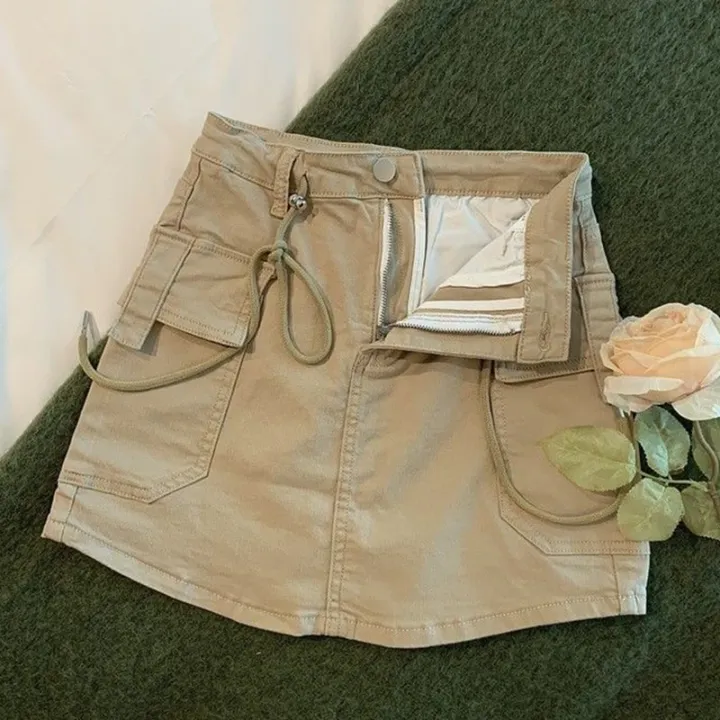 Rimocy%20Drawstring%20High%20Waist%20Mini%20Skirt%20Women%20Streetwear%20Big%20Pocket%20Cargo%20Skirt%20Woman%20Fashion%202023%20short%20A%20Line%20y2k%20Skirts%20Mujer%20-%20Image%204