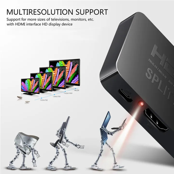 HDMI%20Splitter%201%20in%202%20Out%20Full%20HD%201080P%20HDMI%203D%20Display%20Duplicate%20Mirror%20Powered%20Splitter%201%20Source%20to%202%20Identical%20Displays%20-%20Image%203