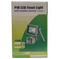 10W LED Flood Light With Sensor Motion Sensor Flood Light Outdoor Pir Sensitive Security Lights Wall Fixture Lamp. 