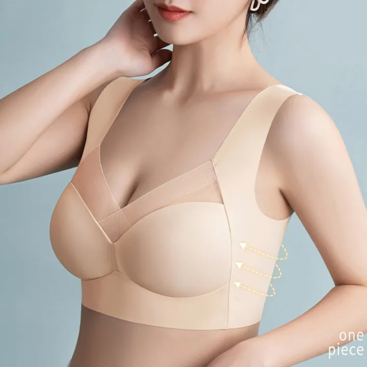 Beautiful%20back%20bra%20seamless%20bra%20gathered%20bra%20push%20up%20girl%20underwear%20-%20Image%203