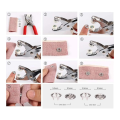 150 Sets Snap Button 9.5Mm Open Snap Button Snap Fasteners Kit Metal for Sewing and Crafting,. 