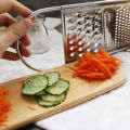 Stainless Steel Vegetable Grater Kitchen Hand-Held Cutter Sharp Flat Premium 3 Way Teeth Carrot Potato Peeler. 