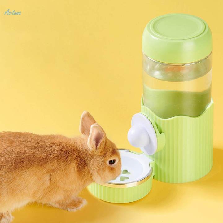 Automatic Rabbit Water Drinker Feeder Portable for Quail Ferret Small ...