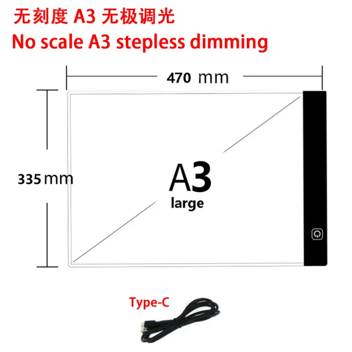 Portable%20A5/A4/A3/A2%20Tracing%20LED%20Copy%20Board%20Light%20Box,%20Ultra-Thin%20Adjustable%20USB%20Power%20Artcraft%20LED%20Trace%20Light%20Pad%20for%20Tattoo%20Drawing,%20Streaming,%20Sketching,%20Animation,%20Stenciling%20,%203%20level%20Dimming%20Painting%20Writing%20DIY%20Box%20-%20Image%208